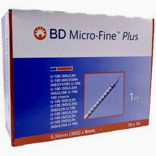 BD MicroFine 1ml Syringe 8mm/30G (10)
